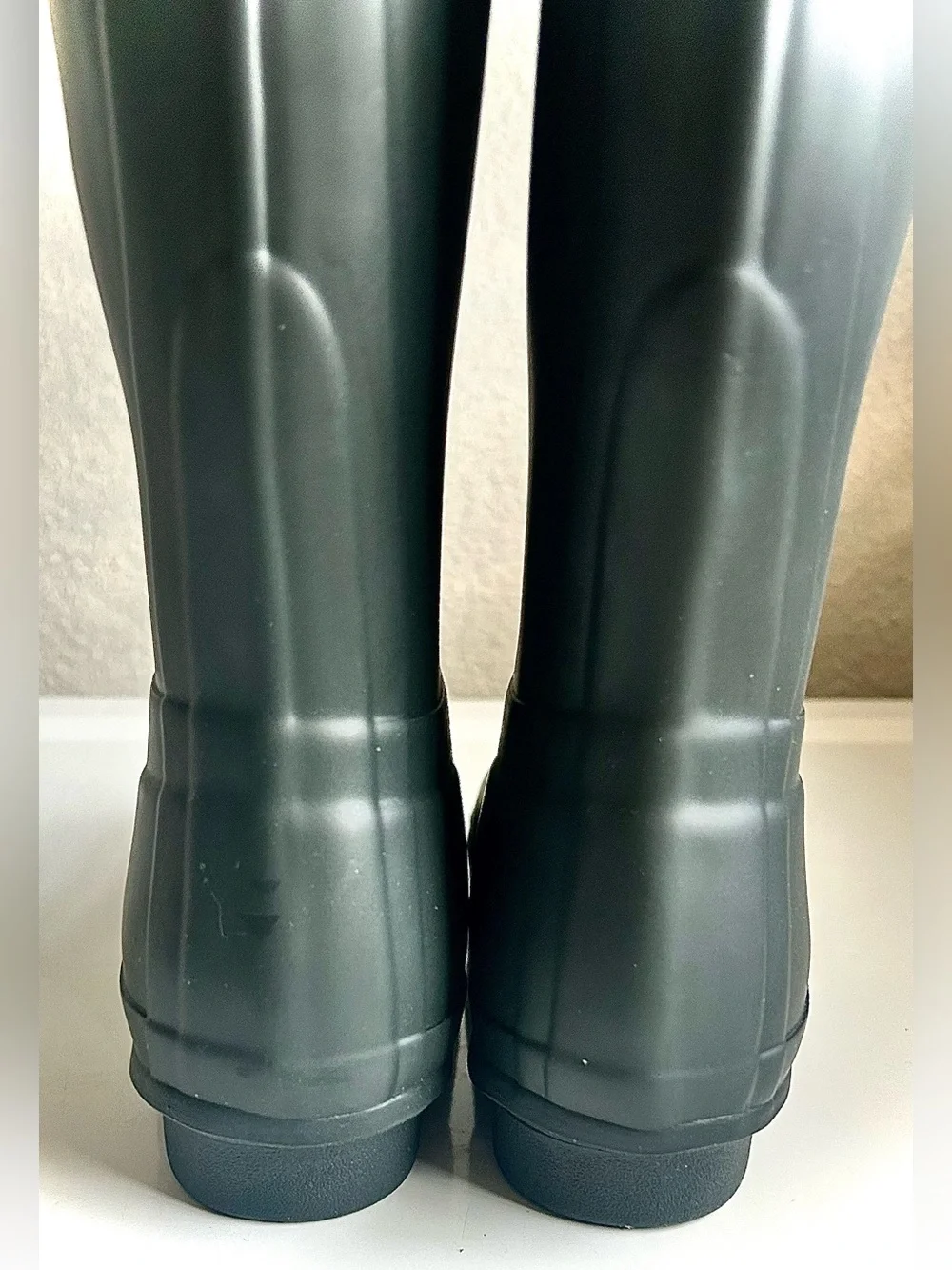 HUNTER Original Tall Rain Boots Rubber Wellies Matte Dark Grey 6 MSRP $190 NWOB